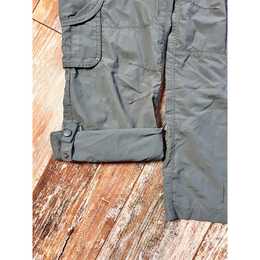 REI Girls M 10/12 Convertible Zip Off Hiking Pants Gray Nylon Outdoor Trail - Picture 9 of 12